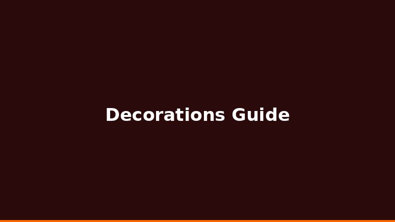 Decoraciones y Joyas